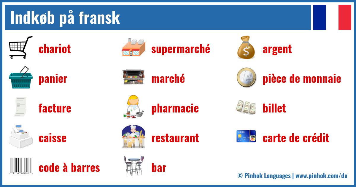 Indkøb på fransk