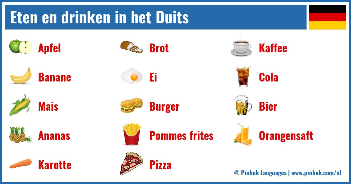 Eten en drinken in het Duits