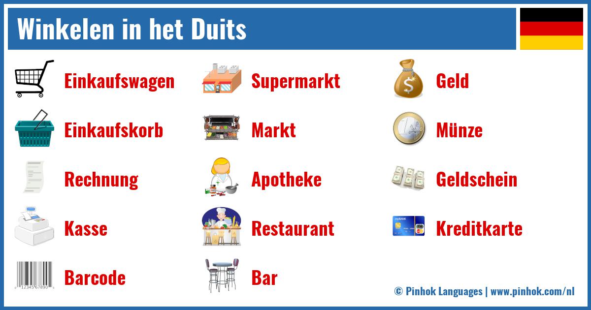 Winkelen in het Duits