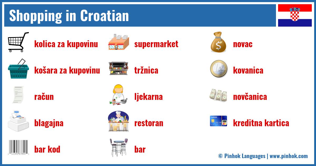 Shopping in Croatian