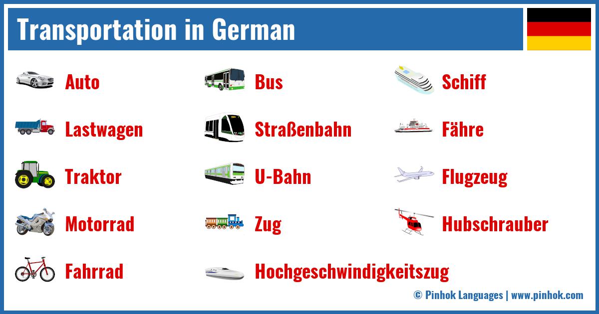 Transportation in German