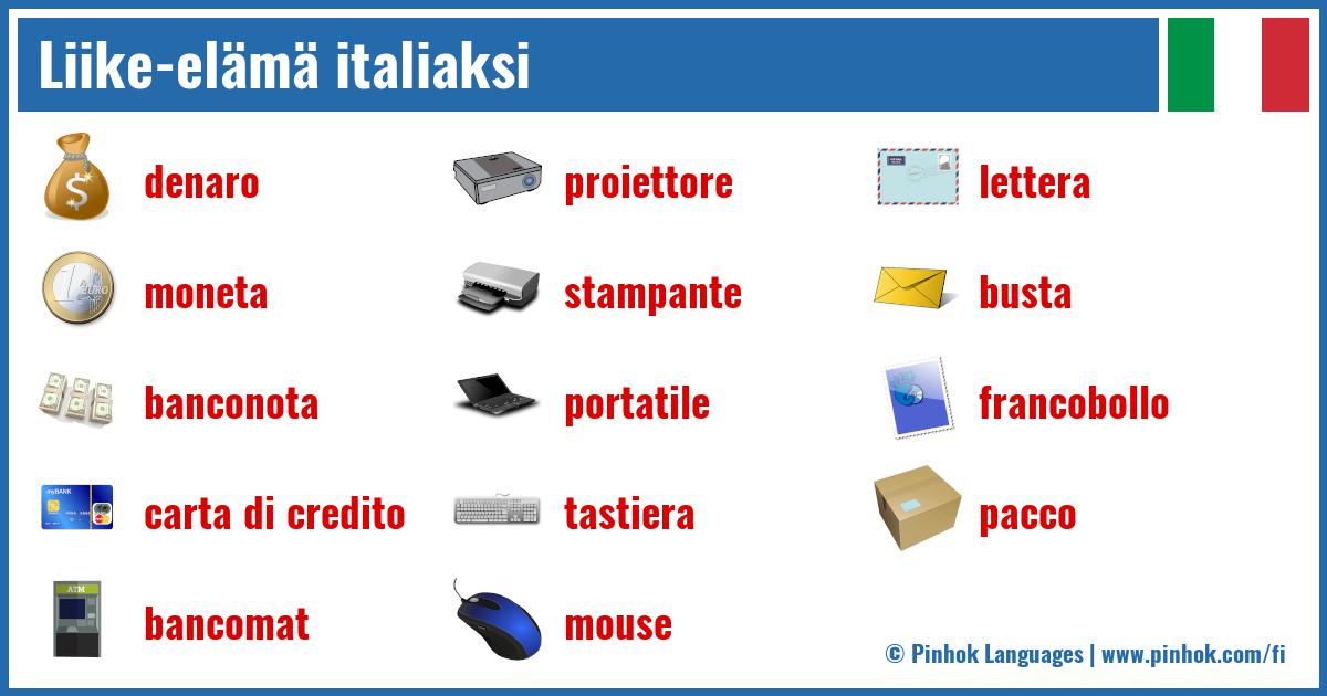 Liike-elämä italiaksi