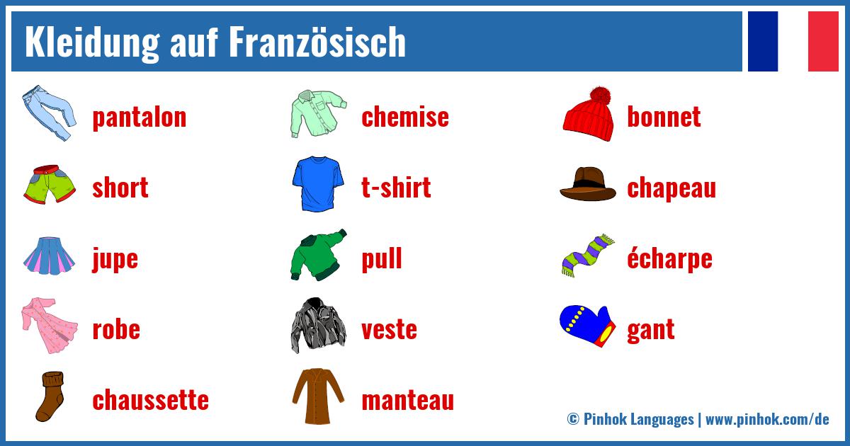 Kleidung auf Französisch