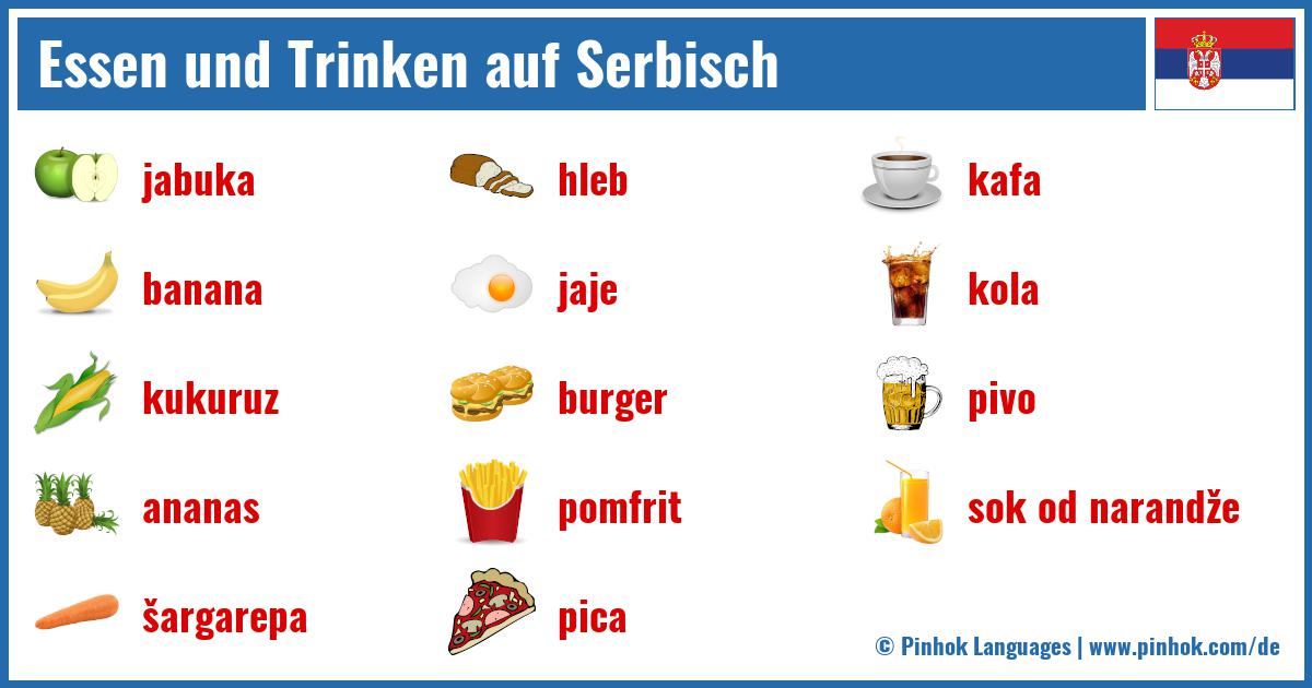 Essen und Trinken auf Serbisch