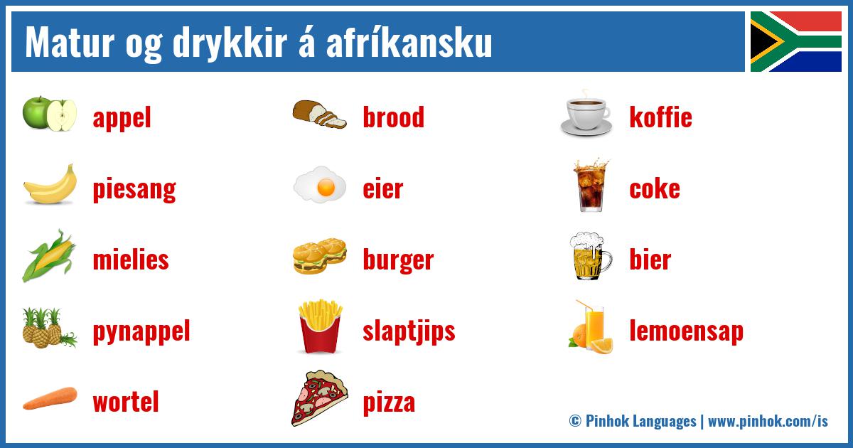 Matur og drykkir á afríkansku