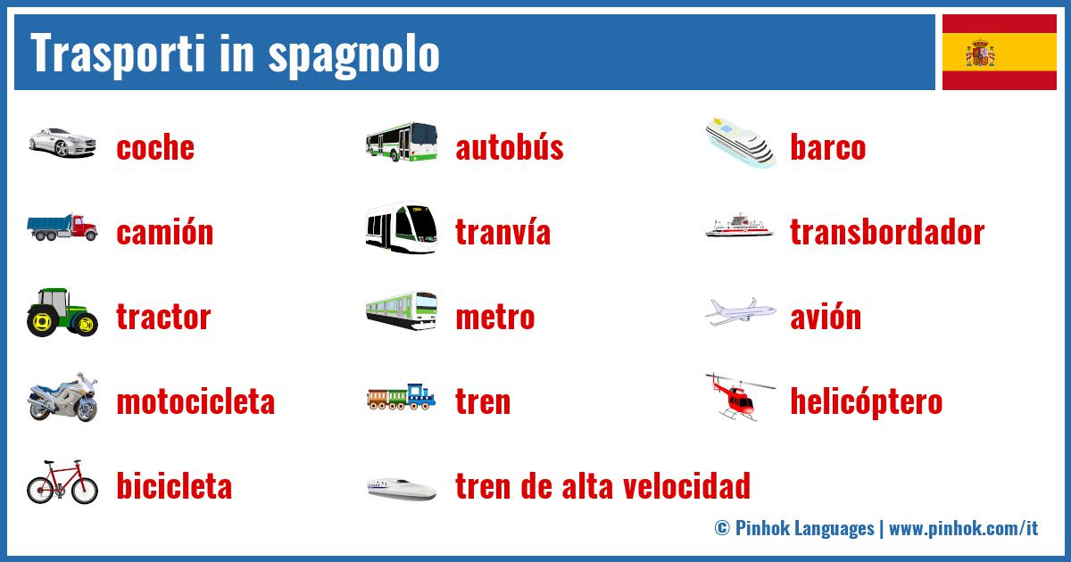 Trasporti in spagnolo