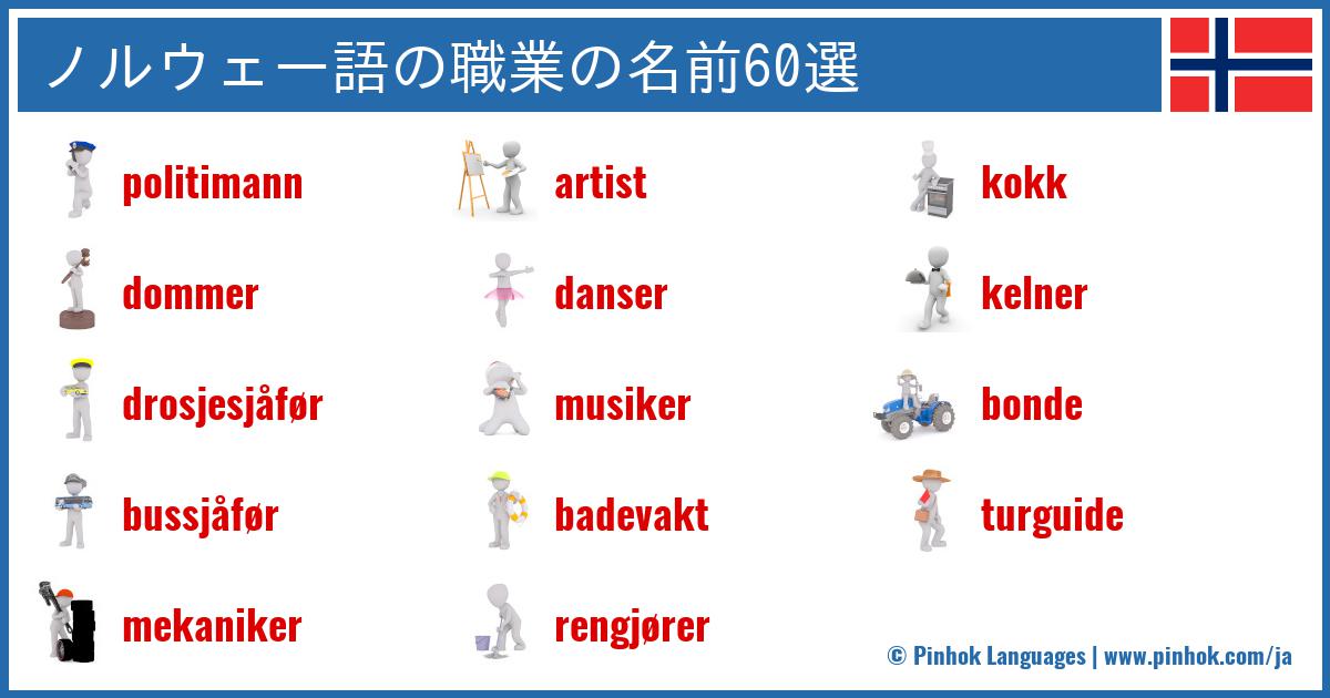 ノルウェー語の職業の名前60選