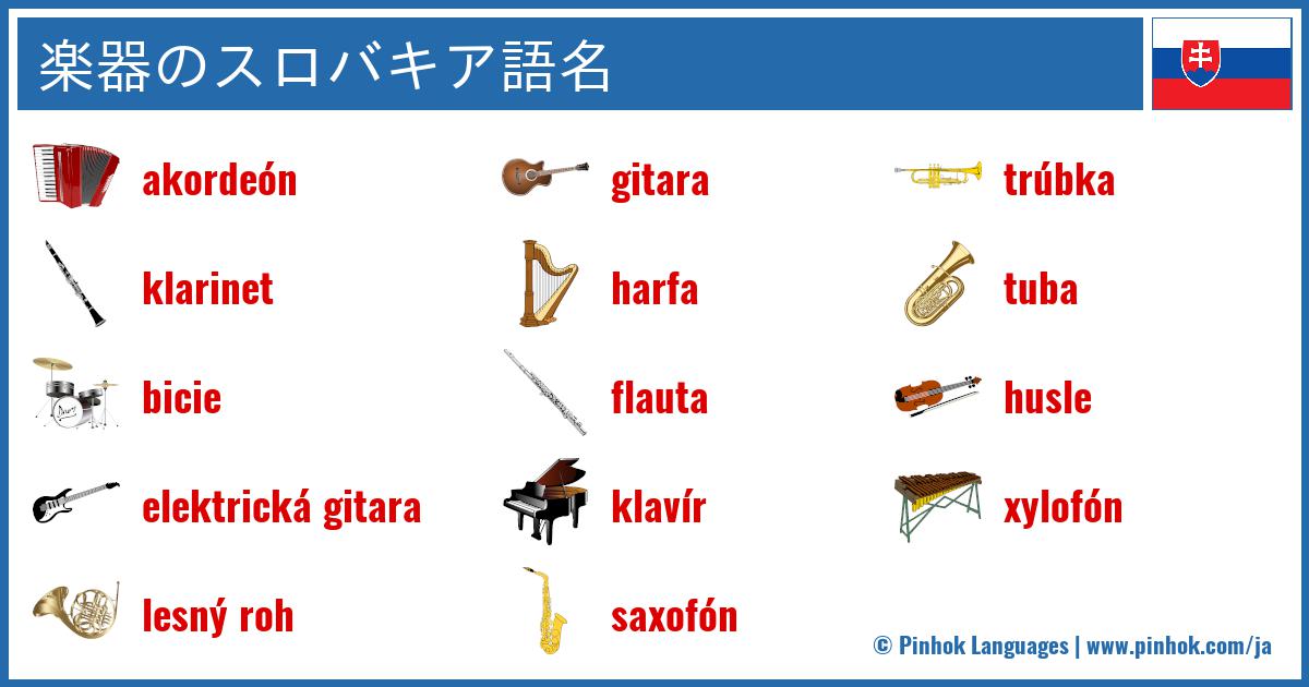 楽器のスロバキア語名