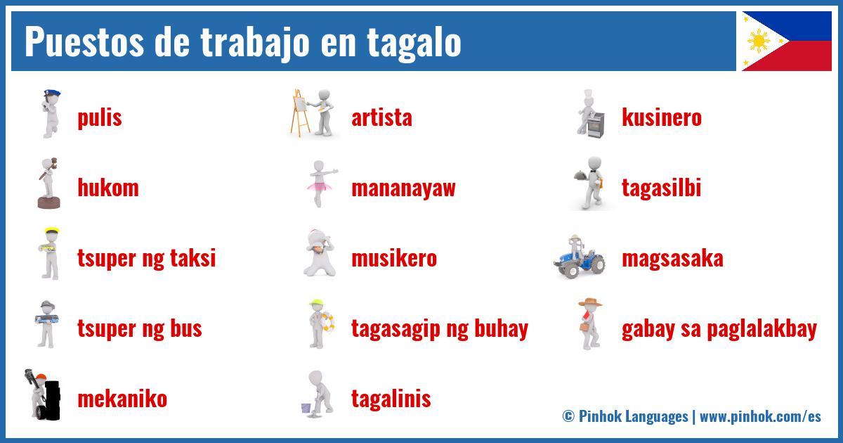 Puestos de trabajo en tagalo